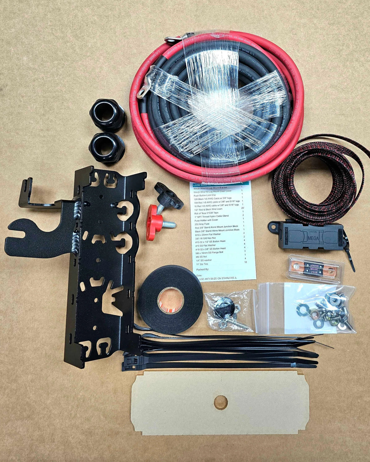 Dissent Off-Road Winch Wiring Kit for 250 Series Land Cruiser