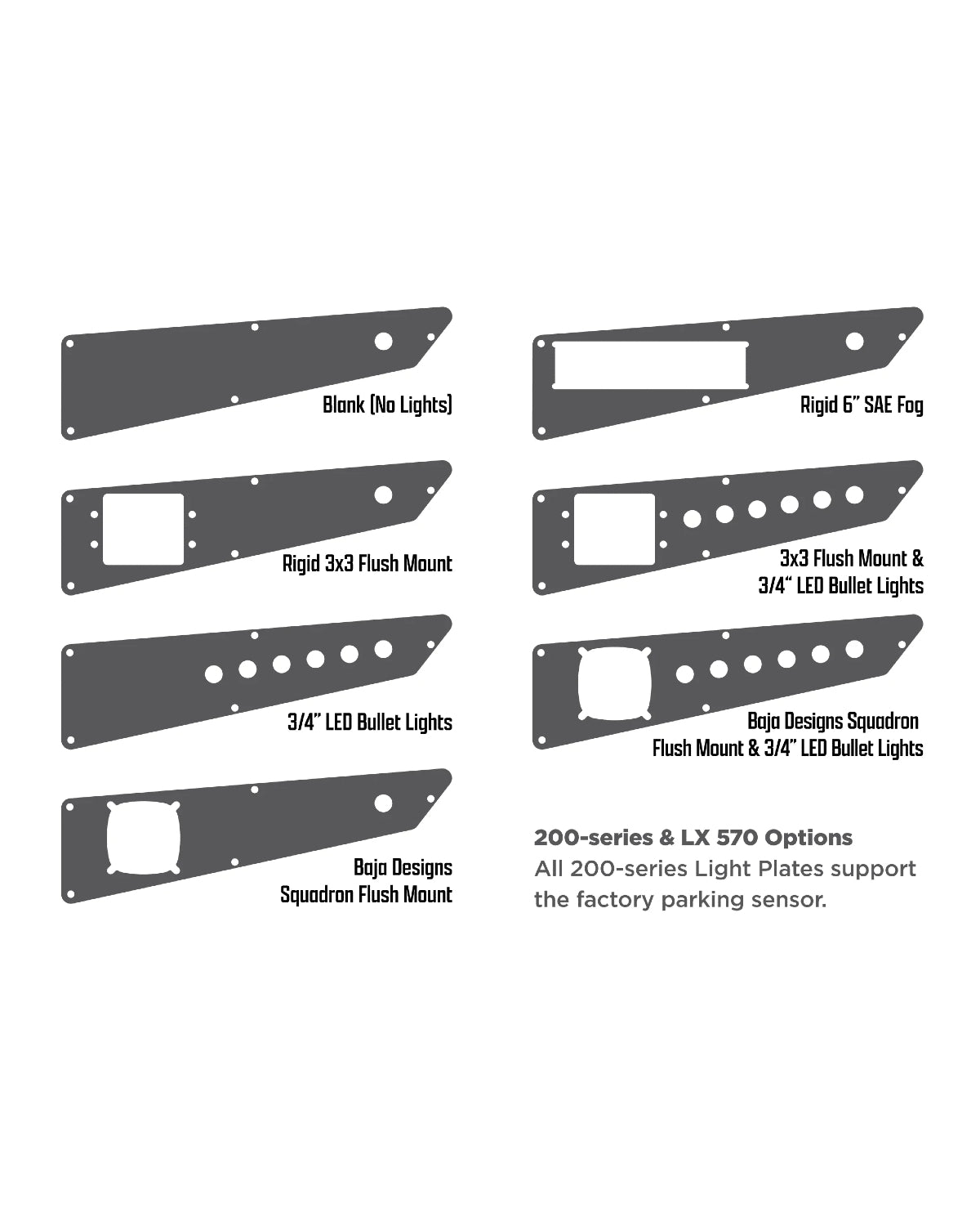 Dissent Off-Road Low Profile Modular Front Bumper for LX 570